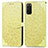 Custodia Portafoglio In Pelle Fantasia Modello Cover con Supporto S04D per Samsung Galaxy S20 Giallo