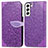 Custodia Portafoglio In Pelle Fantasia Modello Cover con Supporto S04D per Samsung Galaxy S21 5G