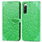 Custodia Portafoglio In Pelle Fantasia Modello Cover con Supporto S04D per Sony Xperia 10 IV Verde