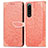Custodia Portafoglio In Pelle Fantasia Modello Cover con Supporto S04D per Sony Xperia 5 III Arancione