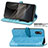 Custodia Portafoglio In Pelle Fantasia Modello Cover con Supporto S04D per Sony Xperia Ace II SO-41B