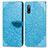 Custodia Portafoglio In Pelle Fantasia Modello Cover con Supporto S04D per Sony Xperia Ace II SO-41B