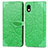 Custodia Portafoglio In Pelle Fantasia Modello Cover con Supporto S04D per Sony Xperia Ace III SOG08 Verde