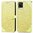 Custodia Portafoglio In Pelle Fantasia Modello Cover con Supporto S04D per Vivo V20 Giallo