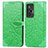 Custodia Portafoglio In Pelle Fantasia Modello Cover con Supporto S04D per Vivo X70 5G Verde