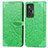 Custodia Portafoglio In Pelle Fantasia Modello Cover con Supporto S04D per Vivo X70t Verde