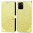 Custodia Portafoglio In Pelle Fantasia Modello Cover con Supporto S04D per Vivo Y10 Giallo