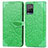 Custodia Portafoglio In Pelle Fantasia Modello Cover con Supporto S04D per Vivo Y21 Verde