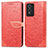 Custodia Portafoglio In Pelle Fantasia Modello Cover con Supporto S04D per Vivo Y74s 5G Rosso