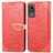 Custodia Portafoglio In Pelle Fantasia Modello Cover con Supporto S04D per Xiaomi Civi 1S 5G Rosso