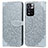 Custodia Portafoglio In Pelle Fantasia Modello Cover con Supporto S04D per Xiaomi Mi 11i 5G (2022) Grigio