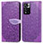 Custodia Portafoglio In Pelle Fantasia Modello Cover con Supporto S04D per Xiaomi Mi 11i 5G (2022) Viola