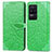 Custodia Portafoglio In Pelle Fantasia Modello Cover con Supporto S04D per Xiaomi Poco F4 5G Verde