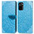 Custodia Portafoglio In Pelle Fantasia Modello Cover con Supporto S04D per Xiaomi Poco M5S