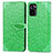 Custodia Portafoglio In Pelle Fantasia Modello Cover con Supporto S04D per Xiaomi Poco M5S Verde