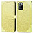 Custodia Portafoglio In Pelle Fantasia Modello Cover con Supporto S04D per Xiaomi Poco X3 GT 5G Giallo