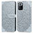 Custodia Portafoglio In Pelle Fantasia Modello Cover con Supporto S04D per Xiaomi Poco X3 GT 5G Grigio