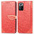 Custodia Portafoglio In Pelle Fantasia Modello Cover con Supporto S04D per Xiaomi Poco X3 GT 5G Rosso