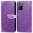 Custodia Portafoglio In Pelle Fantasia Modello Cover con Supporto S04D per Xiaomi Poco X3 GT 5G Viola