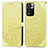 Custodia Portafoglio In Pelle Fantasia Modello Cover con Supporto S04D per Xiaomi Poco X4 NFC Giallo