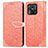Custodia Portafoglio In Pelle Fantasia Modello Cover con Supporto S04D per Xiaomi Redmi 10 Power Arancione