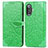 Custodia Portafoglio In Pelle Fantasia Modello Cover con Supporto S04D per Xiaomi Redmi K40 Gaming 5G Verde