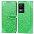 Custodia Portafoglio In Pelle Fantasia Modello Cover con Supporto S04D per Xiaomi Redmi K50 5G Verde