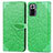 Custodia Portafoglio In Pelle Fantasia Modello Cover con Supporto S04D per Xiaomi Redmi Note 10 Pro 4G Verde