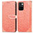 Custodia Portafoglio In Pelle Fantasia Modello Cover con Supporto S04D per Xiaomi Redmi Note 11 4G (2021) Arancione