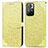 Custodia Portafoglio In Pelle Fantasia Modello Cover con Supporto S04D per Xiaomi Redmi Note 11 5G Giallo