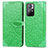 Custodia Portafoglio In Pelle Fantasia Modello Cover con Supporto S04D per Xiaomi Redmi Note 11 5G Verde