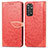 Custodia Portafoglio In Pelle Fantasia Modello Cover con Supporto S04D per Xiaomi Redmi Note 11 Pro 5G Rosso