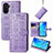 Custodia Portafoglio In Pelle Fantasia Modello Cover con Supporto S05D per Huawei Enjoy 50