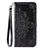 Custodia Portafoglio In Pelle Fantasia Modello Cover con Supporto S05D per Samsung Galaxy A11 Nero