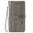 Custodia Portafoglio In Pelle Fantasia Modello Cover con Supporto S05D per Samsung Galaxy S21 FE 5G Grigio