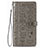 Custodia Portafoglio In Pelle Fantasia Modello Cover con Supporto S05D per Samsung Galaxy S23 Plus 5G Grigio