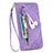 Custodia Portafoglio In Pelle Fantasia Modello Cover con Supporto S07D per Samsung Galaxy S21 Plus 5G