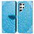 Custodia Portafoglio In Pelle Fantasia Modello Cover con Supporto S07D per Samsung Galaxy S21 Ultra 5G