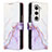 Custodia Portafoglio In Pelle Fantasia Modello Cover con Supporto Y01B per Samsung Galaxy Z Fold5 5G