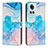 Custodia Portafoglio In Pelle Fantasia Modello Cover con Supporto Y01X per OnePlus 10R 5G Cielo Blu