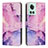 Custodia Portafoglio In Pelle Fantasia Modello Cover con Supporto Y01X per OnePlus 10R 5G Viola