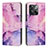 Custodia Portafoglio In Pelle Fantasia Modello Cover con Supporto Y01X per OnePlus 10T 5G Viola