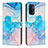 Custodia Portafoglio In Pelle Fantasia Modello Cover con Supporto Y01X per OnePlus Nord N200 5G Cielo Blu