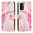 Custodia Portafoglio In Pelle Fantasia Modello Cover con Supporto Y01X per OnePlus Nord N200 5G Rosa