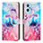 Custodia Portafoglio In Pelle Fantasia Modello Cover con Supporto Y01X per Realme 10 5G