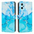 Custodia Portafoglio In Pelle Fantasia Modello Cover con Supporto Y01X per Realme 10 5G