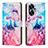 Custodia Portafoglio In Pelle Fantasia Modello Cover con Supporto Y01X per Realme C55