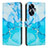 Custodia Portafoglio In Pelle Fantasia Modello Cover con Supporto Y01X per Realme C55