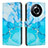 Custodia Portafoglio In Pelle Fantasia Modello Cover con Supporto Y01X per Realme Narzo 60 5G Blu