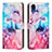 Custodia Portafoglio In Pelle Fantasia Modello Cover con Supporto Y01X per Samsung Galaxy A03 Core